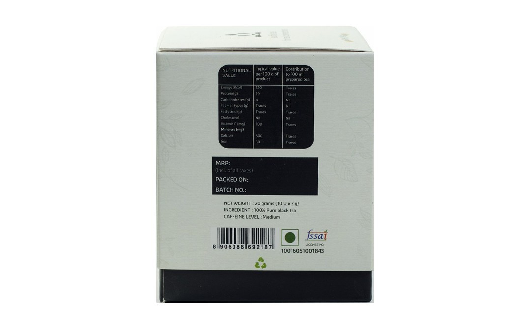 Teamonk Global Dravak Second Flush -Black Tea   Pack  20 grams